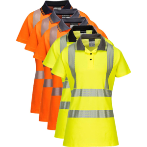 Portwest Lw72 Dame Pro Polo Shirt 2xl Orange/sort