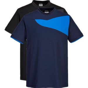 Portwest Pw211 Pw2 T-Shirt S/s L Sort/zoom Grå