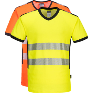 Portwest Pw310 Pw3 Hi-Vis V-Hals T-Shirts Xl Orange/sort