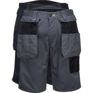 Portwest Pw345 Pw3 Workwear Shorts Med Hængelommer 34 Sort