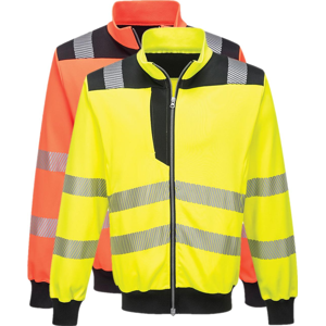 Portwest Pw370 Pw3 Hi-Vis Sweatshirt Cardigan M Orange/sort