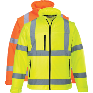 Portwest S428 Hi-Vis Softshell Jakke (3l) 2xl Orange