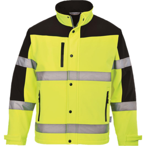 Portwest S429 Hi-Vis Two Tone Softshell Jakke (3l) 2xl Gul