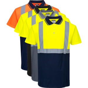 Portwest S479 To Farvet Polo 3xl Orange/navy