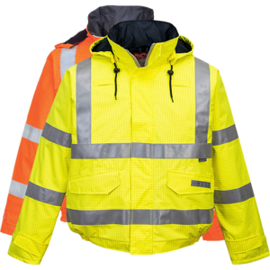 Portwest S773 Bizflame Regn Hi-Vis Anti-Statisk Fr Pilotjakke M Orange