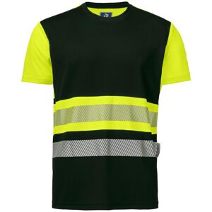 Projob 646020 6020 T-Shirt En Iso 20471 Klasse 1 / Arbejds T-Shirt Yellow/black Xs