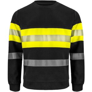 Projob 646129 6129 Sweatshirt En Iso 20471 Klasse 1 / Arbejdstrøje Yellow/black 3xl