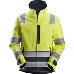 Snickers 1260 Protecwork, High-Vis Softshelljakke, Klasse 3 Gul/navy 4xl Lang