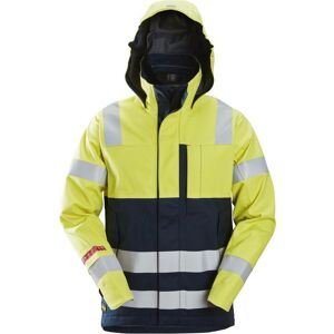 Snickers 1361 Protecwork, High-Vis Vandtæt Skaljakke, Klasse 3 Gul/navy 4xl