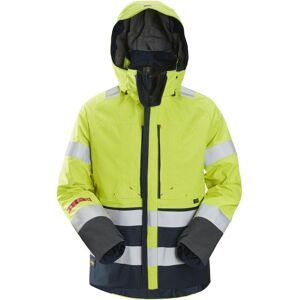 Snickers 1668 Protecwork, High-Vis Gore-Tex Jakke, Klasse 3 Gul/navy Xs