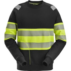 Snickers 2830 High-Vis Sweatshirt, Klasse 1 Sort/gul L