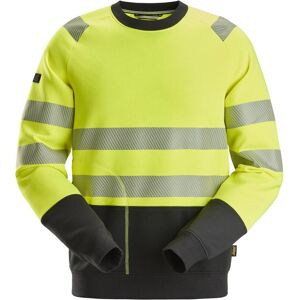 Snickers 2831 High-Vis Sweatshirt, Klasse 2 Gul/sort Xs