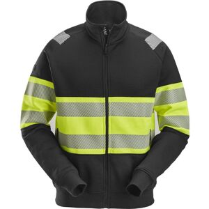 Snickers 2834 High-Vis Sweatjakke Med Lang Lynlås, Klasse 1 Gul/sort L