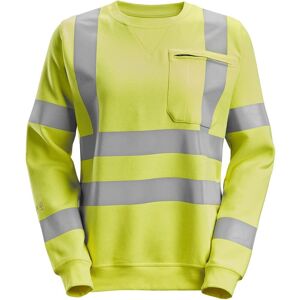 Snickers 2876 Protecwork, High-Vis Damesweatshirt, Klasse 3/2 Gul Xs