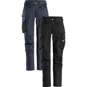 Snickers 6703 Allroundwork, Stretch Damebukser Uden Knælommer Navy 34