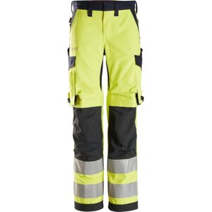 Snickers 6760 Protecwork, High-Vis Damebuks Klasse 2 Gul/navy 76