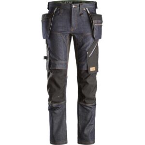 Snickers 6955 Flexiwork, Denim Arbejdsbukser+ Med Hylsterlommer Denim/sort 52