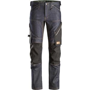 Snickers 6956 Flexiwork, Denim Arbejdsbukser+ Denim/sort 52