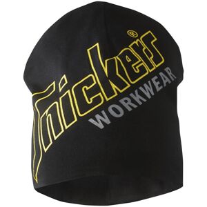 Snickers 9017 Allroundwork, Beanie I Bomuld Med Logo Sort One Size