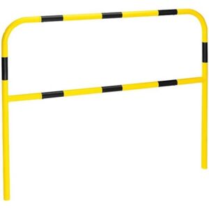 Påkørselsværn, beskyttelsesbøjle, til indstøbning i beton, gul / sort,