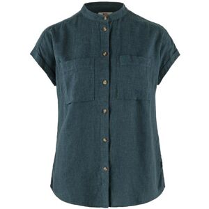 Fjällräven Övik Hemp Shirt S/S Womens, Mountain Blue S