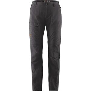 Fjällräven Travellers MT Zip-Off Trousers Womens, Dark Grey Str. 48