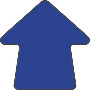 kaiserkraft Marcajes de PVC para el suelo, en forma de flecha, UE 100 unid., azul