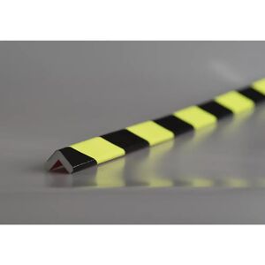 SHG Protección de esquinas Knuffi®, tipo E, pieza de 1 m, negro y fluorescente