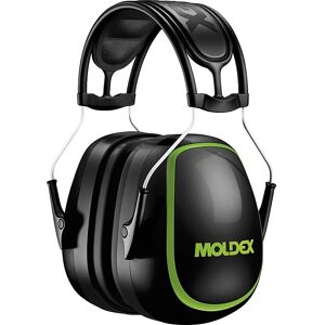 MOLDEX Auriculares de protección auditiva M6, SNR = 35 dB, negro y verde