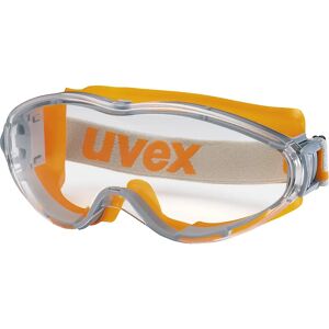 Uvex Gafa de protección panorámica ultrasonic, resistente a los rasguños, no se empaña, gris y naranja
