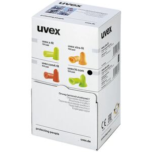 Uvex Tapones de protección auditiva hi-com, UE 100 pares, SNR 24 dB, a partir de 50 UE