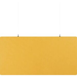 eurokraft basic Placa de techo acústica, fieltro PET, H x A 600 x 1200 mm, forma rectangular, amarillo, a partir de 5 unid.