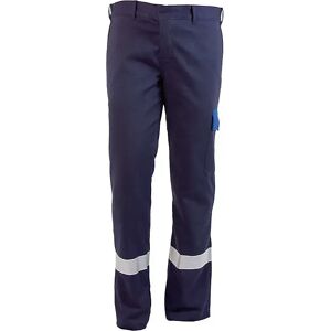 kaiserkraft Pantalón de protección contra llamas INDURA, azul marino/real, talla 110