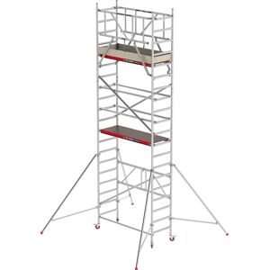 Altrex Andamio para interiores RS 44-POWER, plataforma de madera, longitud 1,85 m, altura de trabajo 6,80 m