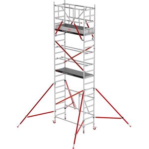 Altrex Andamio para interiores RS TOWER 54, con plataforma de madera, altura de trabajo 6,80 m