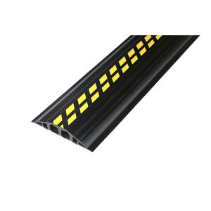 EHA Canal para cable de PVC, L x A x H 1500 x 200 x 35 mm, negro / amarillo