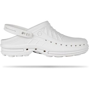 Zuecos Wock Clog Blanco con Tira