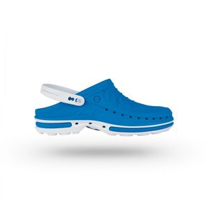 Zuecos Wock Clog Azul Medio con Tira