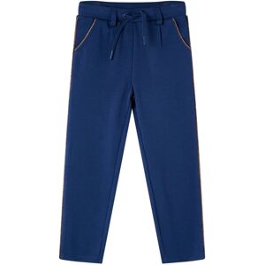 vidaXL Pantalones infantiles con cordón azul marino 92