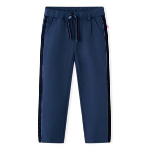 vidaXL Pantalones infantiles con ribetes negros azul marino 92