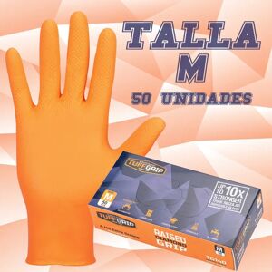 50 x guantes de nitrilo Tuffgrip 6.0 Micras - Diamante   Talla M