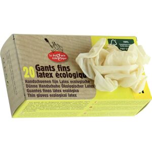 La Droguerie Écologique Guantes finos desechables de látex ecológico - talla M (20u.)