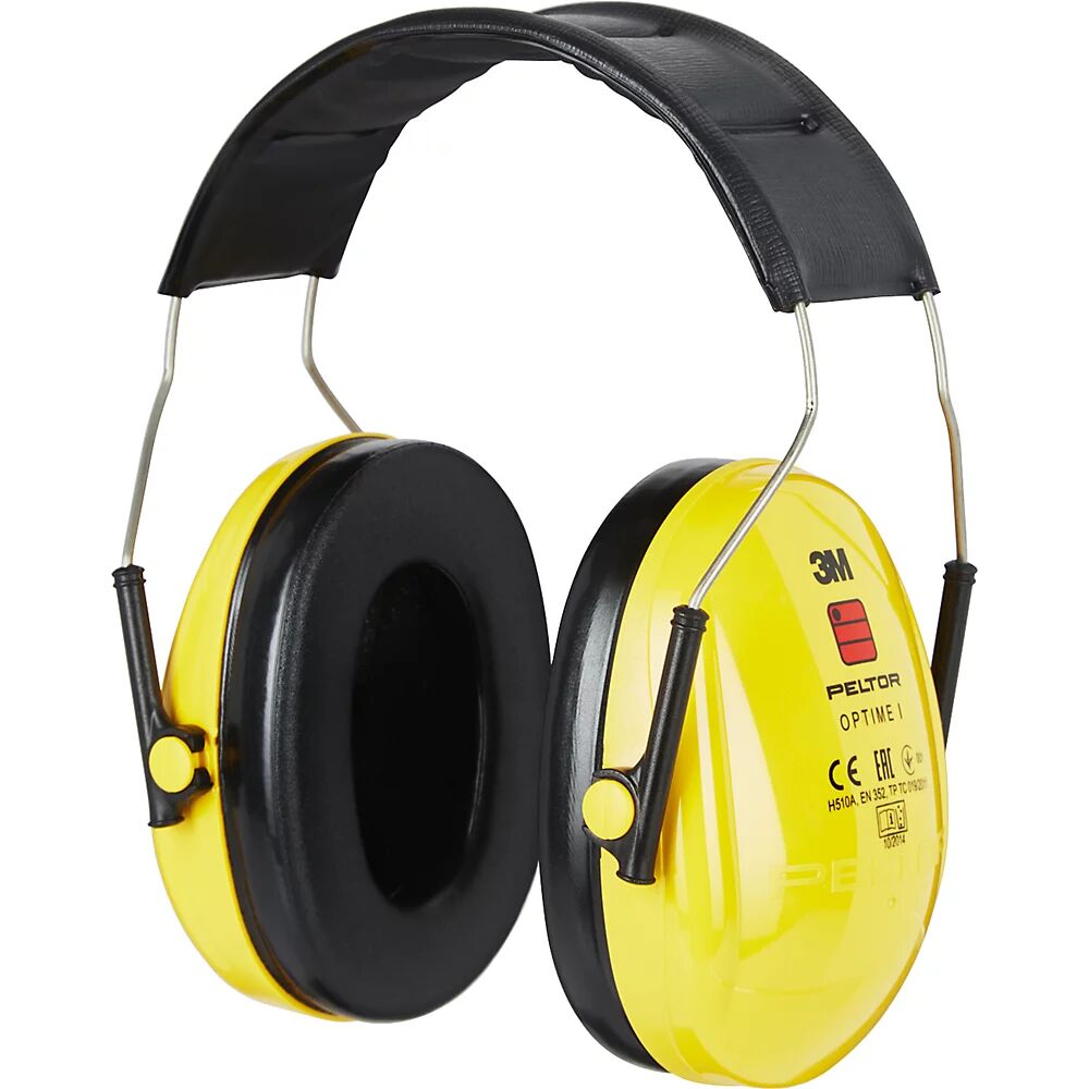 3M Auriculares de protección H510A PELTOR™ OPTIME™ I, SNR 27 dB, amarillo