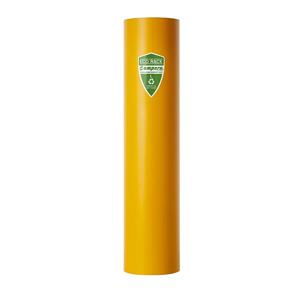 Ampere Protección antichoque para estanterías, de plástico reciclado, anchura del poste de estantería 101 - 110 mm