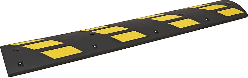 kaiserkraft Resalto para pavimento, amarillo y negro, para velocidad máx. recomendada de 10 km/h