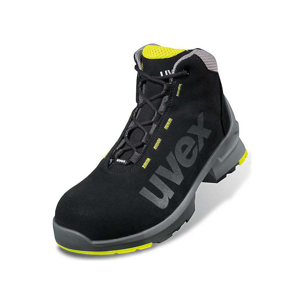 Uvex Bota de protección ESD S2 SRC, con puntera sin metales, 1 par, ancho 12, talla 41