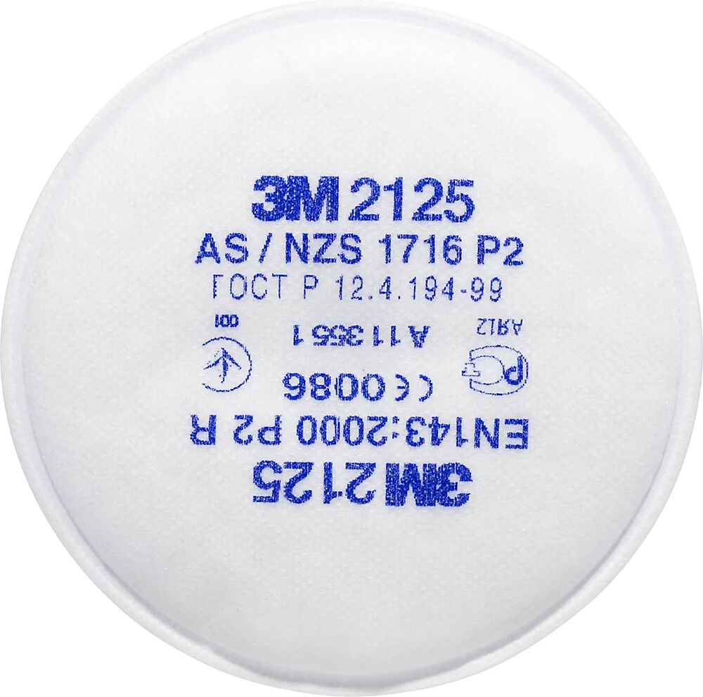 3M Filtro de partículas 2125, grado de protección P2 R, UE 10 pares, para mascarillas de la serie 6000