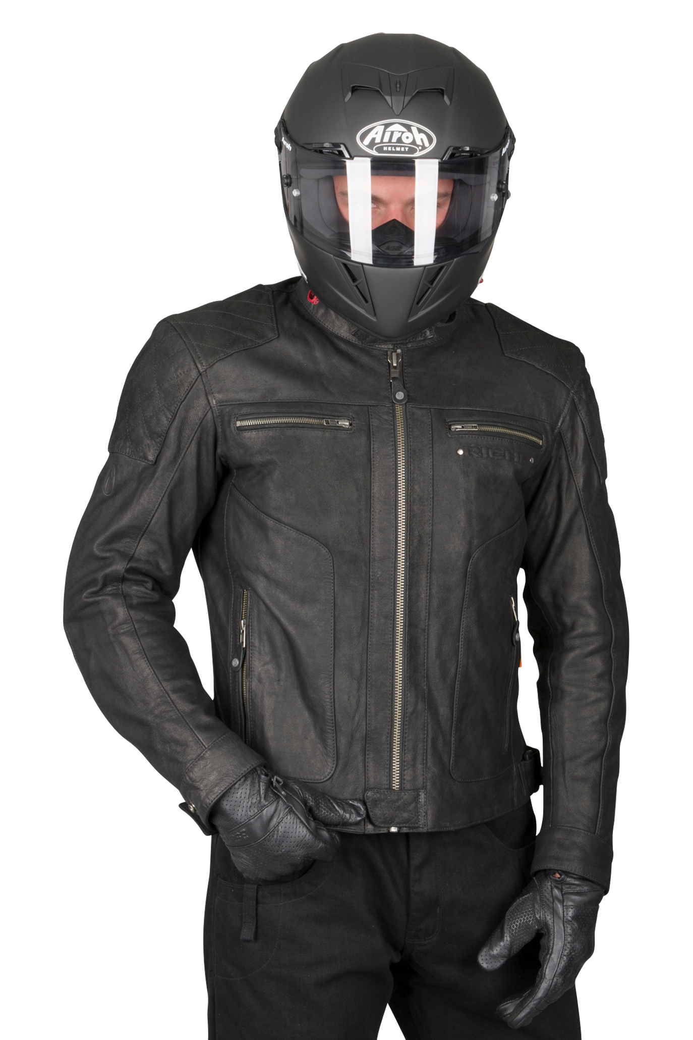 Richa Chaqueta de Moto  Detroit Negra