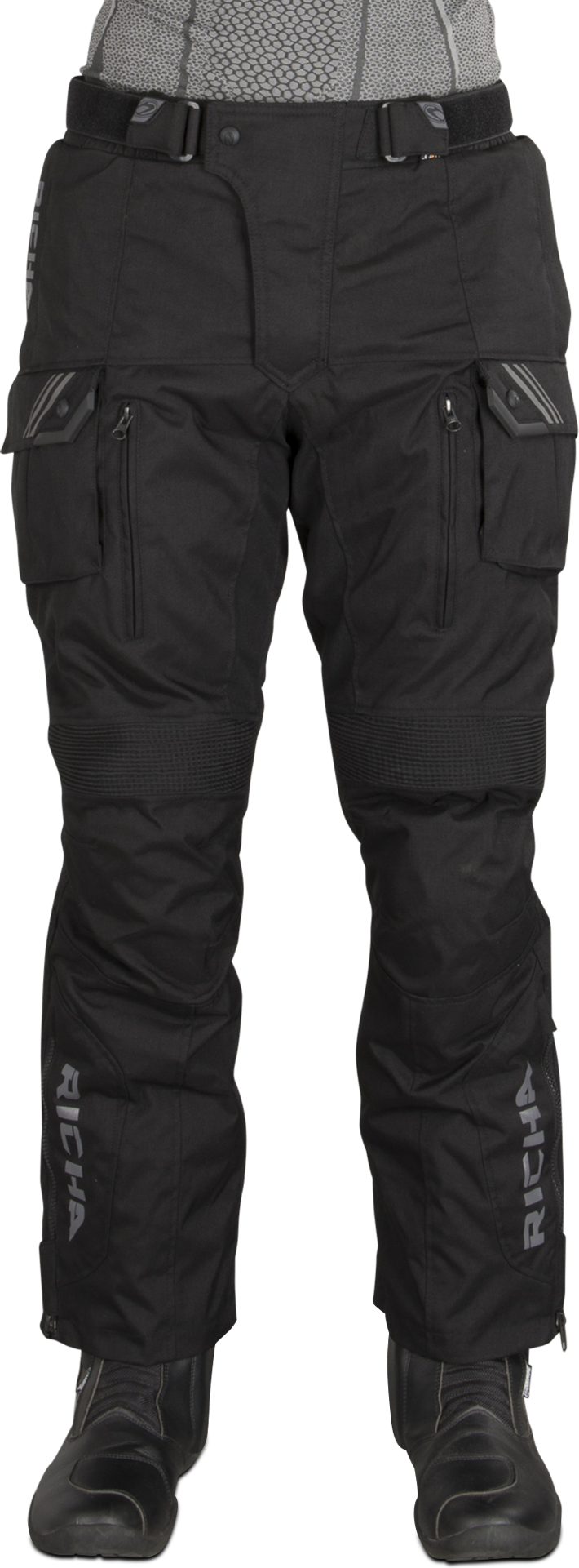 Richa Pantalones de Moto  Touareg Cortos Negros