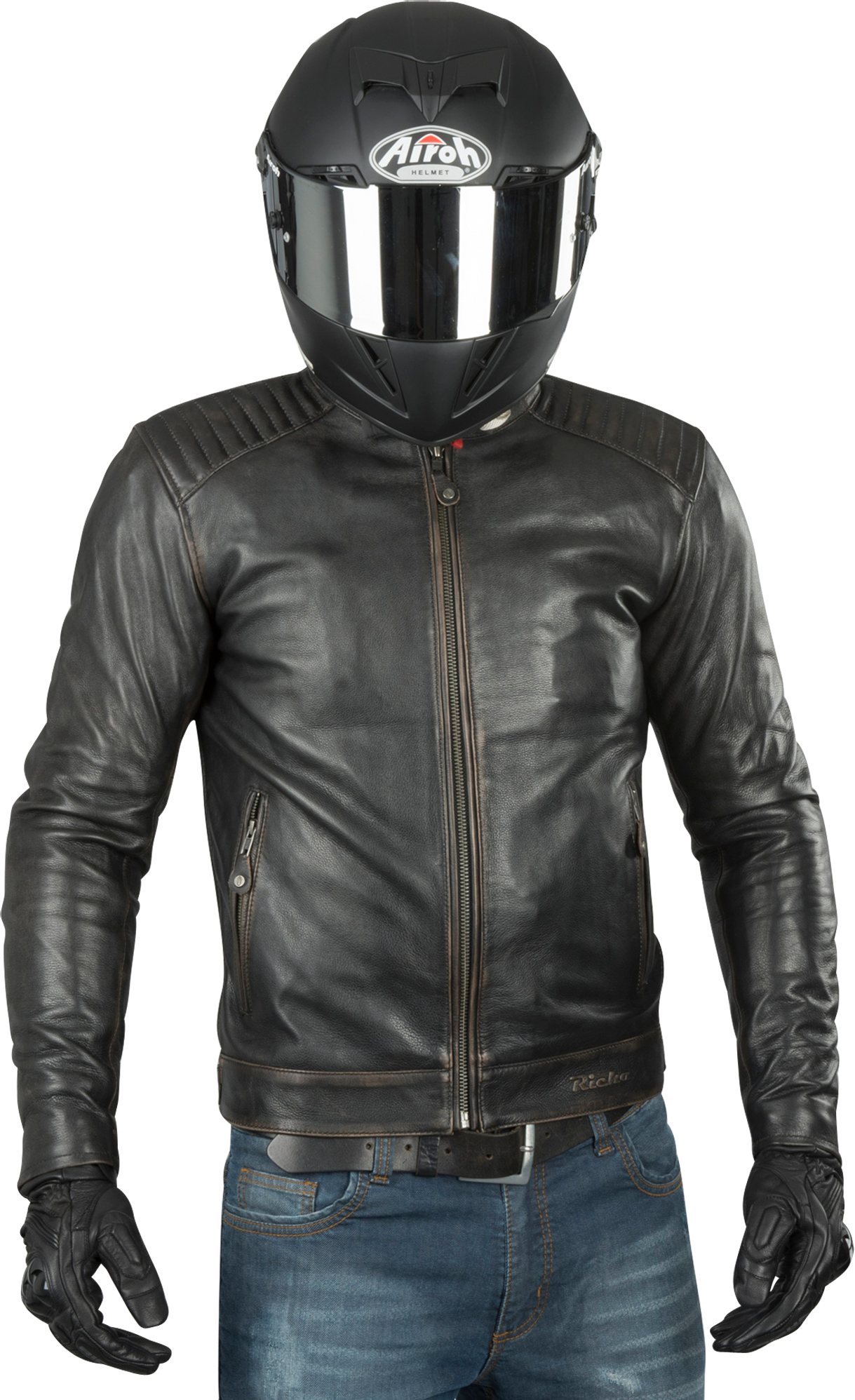 Richa Chaqueta de Moto  Thruxton Marrón